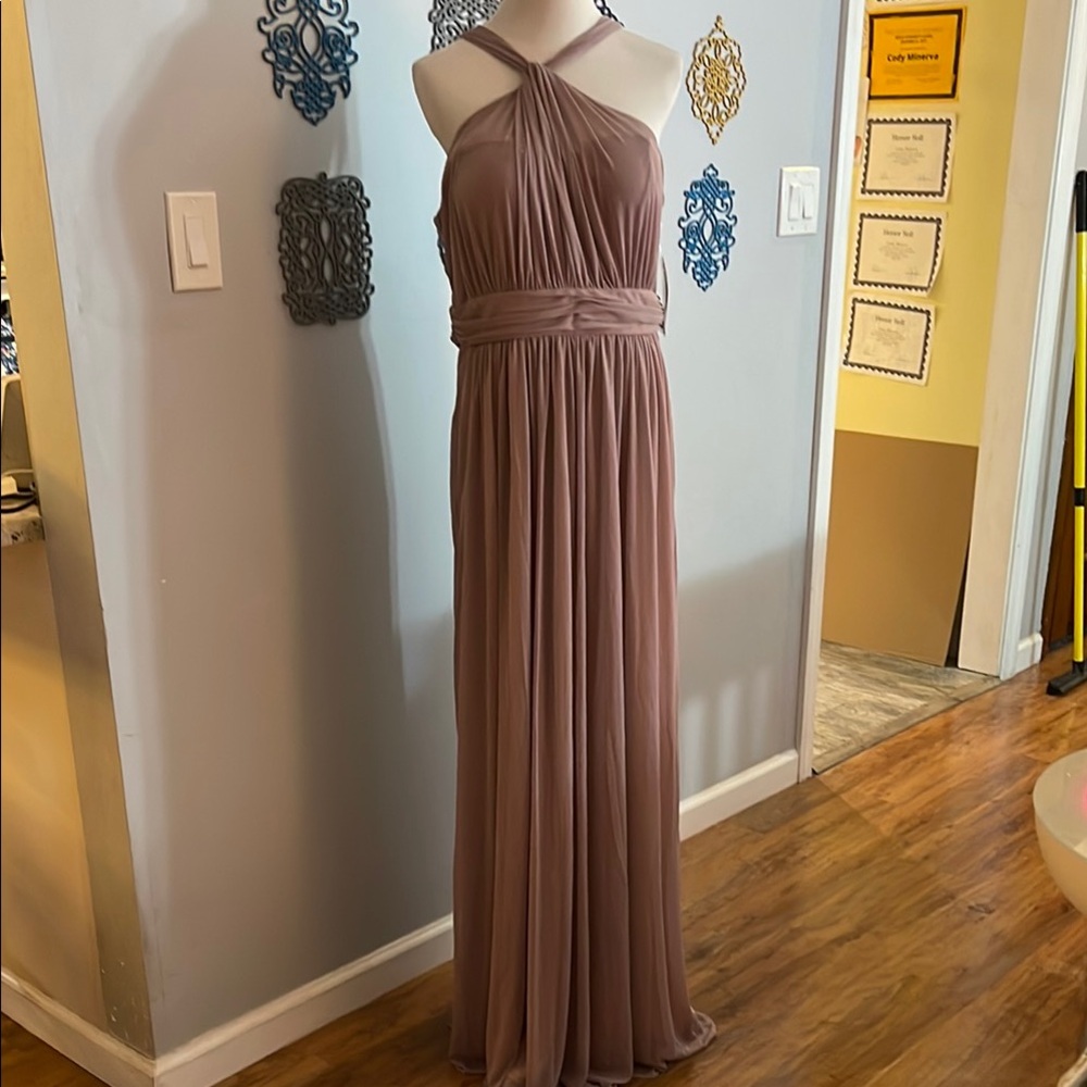 Birdy Grey  NWT Kiko Mauve Pleated  Maxi Dress size XL